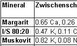 Tab. 1.  Mittels XPS ermittelte Oberflchenladungen